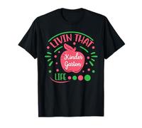 Livin That Kindergarten Life Funny Back To School for Kids Camiseta