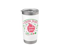 Livin That Kindergarten Life Funny Back To School for Kids Vaso térmico de acero inoxidable de doble pared