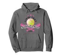 Livin' That Softball Mom Life Cute Parent - Ventilador Deportivo Sudadera con Capucha