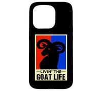 Livin' The Goat Life Retro Vintage Carcasa para iPhone 15 Pro