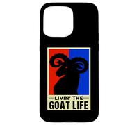 Livin' The Goat Life Retro Vintage Carcasa para iPhone 15 Pro Max