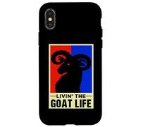 Livin' The Goat Life Retro Vintage Carcasa para iPhone X/XS