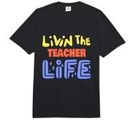 Livin The Teacher Life Funny Teacher Diciendo Comfort Colors Adult Heavyweight T-Shirt