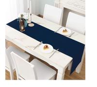 LivinEase Camino de mesa, camino de mesa para mesa de comedor, 42 x 240 cm, cortinas elegantemente 250 g/m², color azul marino, caminos de mesa de 8 a 10 plazas, ideal para decoración de fiestas de