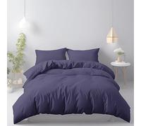 LivinEase Funda Nordica 220 x 240 - Microfibra Juego de Funda Edredon 220x240 cm y 2 Fundas de Almohada 65x65 cm - Juego de Funda nórdica Azul Marino