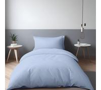 LivinEase Funda Nordica Cama 90 - Microfibra Juego de Funda de Edredon 135x200 cm y 1 Funda de Almohada 80x80 cm - Juego de Funda nórdica Azul