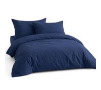 LivinEase Funda Nordica Cama 90 - Microfibra Juego de Funda de Edredon 140x200 cm y 1 Funda de Almohada 65x65 cm - Juego de Funda nórdica Marino