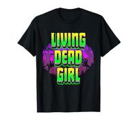 Living Dead Girl Zombie Mujeres Negro Horror Halloween Camiseta