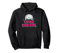 Living Dead Girl Zombie Mujeres Negro Horror Halloween Sudadera con Capucha