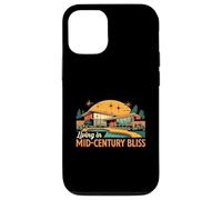 Living in Mid Century Bliss MCM House Design Carcasa para iPhone 12/12 Pro
