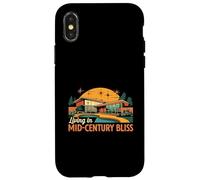 Living in Mid Century Bliss MCM House Design Carcasa para iPhone X/XS