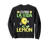 Living La Vida Lemon Cute Walking Citrus Sudadera