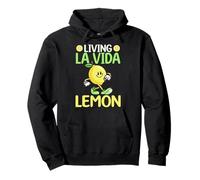 Living La Vida Lemon Cute Walking Citrus Sudadera con Capucha