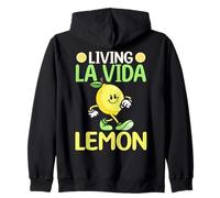 Living La Vida Lemon Cute Walking Citrus Sudadera con Capucha