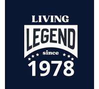 Living Legend since 1978 - Livre d’Or anniversaire homme ou femme né en 1978: Messages souvenirs et voeux - 100 pages à remplir , format carré