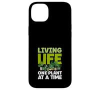 Living Life One Plant Jardinero Amante de Las Plantas de jardín Carcasa para iPhone 14 Plus