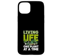 Living Life One Plant Jardinero Amante de Las Plantas de jardín Carcasa para iPhone 15 Plus
