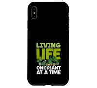 Living Life One Plant Jardinero Amante de Las Plantas de jardín Carcasa para iPhone XS MAX