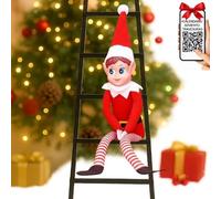 LIVING LOGIC Elfa traviesa, Incluye Calendario de travesuras para Que los papás no tengan Que Pensar, Elfos traviesos Navidad, decoración navideña, Duende de la Navidad, Elfos navideños traviesos,