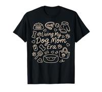 Living My Dog Mom Era, Funny Doodle Graphic Woman Camiseta