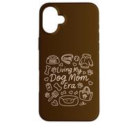 Living My Dog Mom Era, Funny Doodle Graphic Woman Carcasa para iPhone 16 Plus