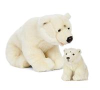 Living Nature-AN503 Living Nature AN503-Oso polar para madre y bebé, color blanco, talla única (Keycraft AN503) , color/modelo surtido
