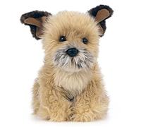 Living Nature Border Terrier - Juguete realista suave para perro, peluche ecológico Naturli, 22 cm