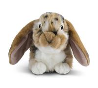 Living Nature - Conejo holandés (26 cm, 10 Pulgadas), Color marrón con Orejas caídas, Conejo de Peluche Suave y Realista, Peluche ecológico Naturli, 26 cm