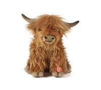 Living Nature Highland Cow Brown Soft Toy Farm Toy | Soft Toy Gift for Kids | 22 cm