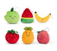 Living Nature Little Clip Frutas Peluche - Llavero, Adorno de Bolsa Lindo, Regalo para Niños y Adultos