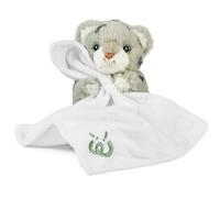 Living Nature Naturli - Peluche de Leopardo de Las Nieves para bebé, Incluye Manta, Animal de Safari Esponjoso y tierno, Regalo Suave para recién Nacidos y bebés