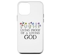 Living Proof of a Loving God Quote Christian Jesus Loves You Carcasa para iPhone 12 Mini