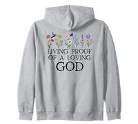 Living Proof of a Loving God Quote Christian Jesus Loves You Sudadera con Capucha