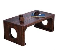 Living Room Zen Tea Table Japanese Tatami Table Retro Meditation Low Table Bay Window Kung Fu Coffee Table (Size : 60x40x30cm)