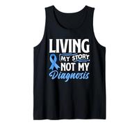 Living Story Not My Diagnosis - Camiseta de Apoyo para el cáncer colorrectal Camiseta sin Mangas
