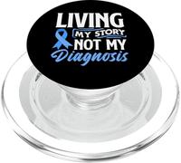 Living Story Not My Diagnosis - Camiseta de Apoyo para el cáncer colorrectal PopSockets PopGrip para MagSafe