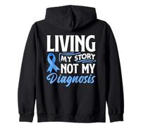 Living Story Not My Diagnosis - Camiseta de Apoyo para el cáncer colorrectal Sudadera con Capucha
