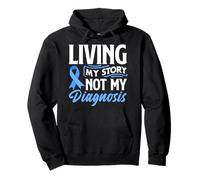 Living Story Not My Diagnosis - Camiseta de Apoyo para el cáncer colorrectal Sudadera con Capucha