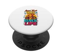 Living That 90s BMX Life, Regalo de los años 90 PopSockets PopGrip Adhesivo