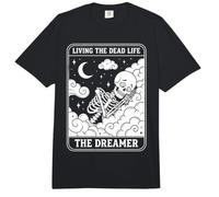 Living The Dead Life Skeleton Dreamer Tarot Occult Comfort Colors Adult Heavyweight T-Shirt