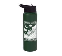 Living The Dead Life Skeleton Dreamer Tarot Occult Stainless Steel Insulated Water Bottle