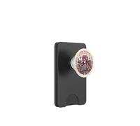 Living The Dream Book Reading Boho Floral Skeleton Bookish PopSockets PopWallet para MagSafe