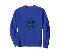 Living The Dream Hammock Relajación Solar Sudadera, Unisex para Adultos, Azul Real, S