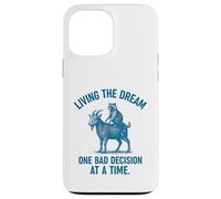 Living the Dream One Bad Decision at a Time Raccoon & Goat Carcasa para iPhone 13 Pro Max