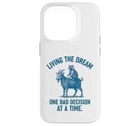 Living the Dream One Bad Decision at a Time Raccoon & Goat Carcasa para iPhone 14 Pro