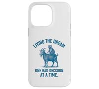 Living the Dream One Bad Decision at a Time Raccoon & Goat Carcasa para iPhone 14 Pro Max
