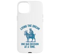 Living the Dream One Bad Decision at a Time Raccoon & Goat Carcasa para iPhone 15 Plus