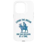 Living the Dream One Bad Decision at a Time Raccoon & Goat Carcasa para iPhone 15 Pro