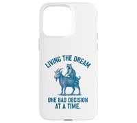 Living the Dream One Bad Decision at a Time Raccoon & Goat Carcasa para iPhone 15 Pro Max