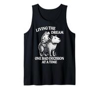Living The Dream One Bad Decision At A Time Rana Capibara Camiseta sin Mangas
